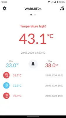 WARMIE24 - Body Thermometer android App screenshot 2